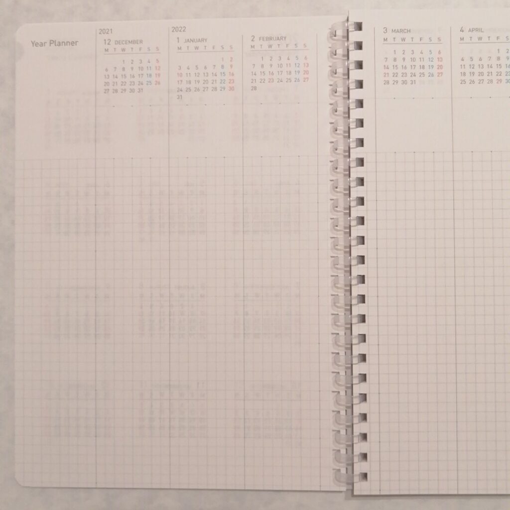 年間プランナー